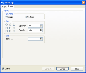 Import Image page Glyph